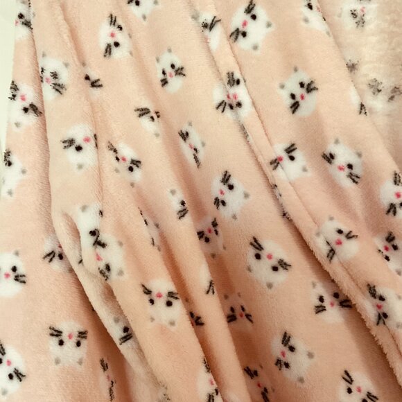 RENE ROFE Women's Plush Kitty Bathrobe NWT Size L - Picture 7 of 9